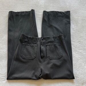 Green Wide-Leg Pants